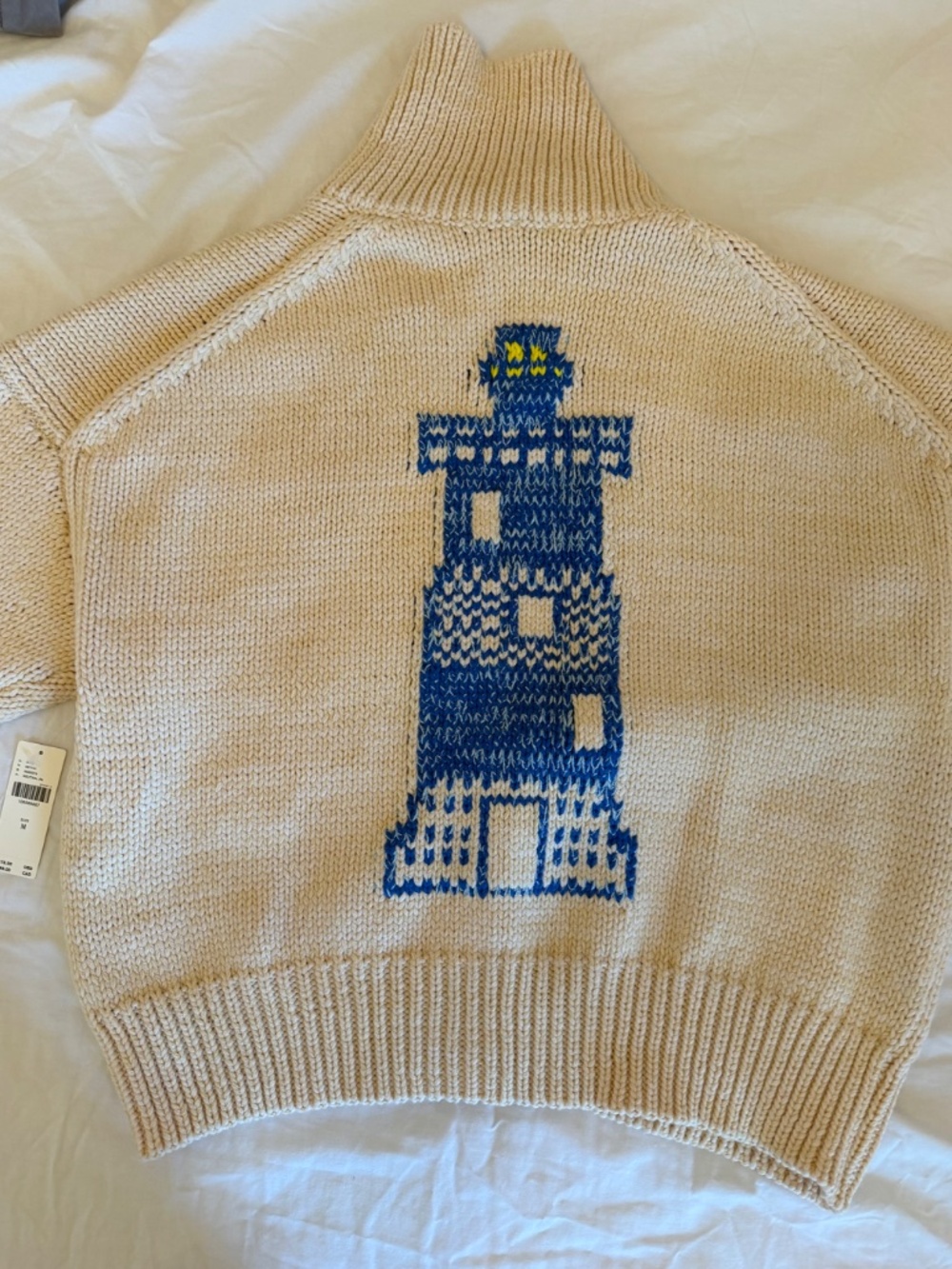 Lighthouse Cardigan Sweater (Size medium) - NWT - Picture 4 of 7